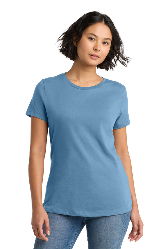 District Women's Perfect WeightTee DM104L Tundra Blue