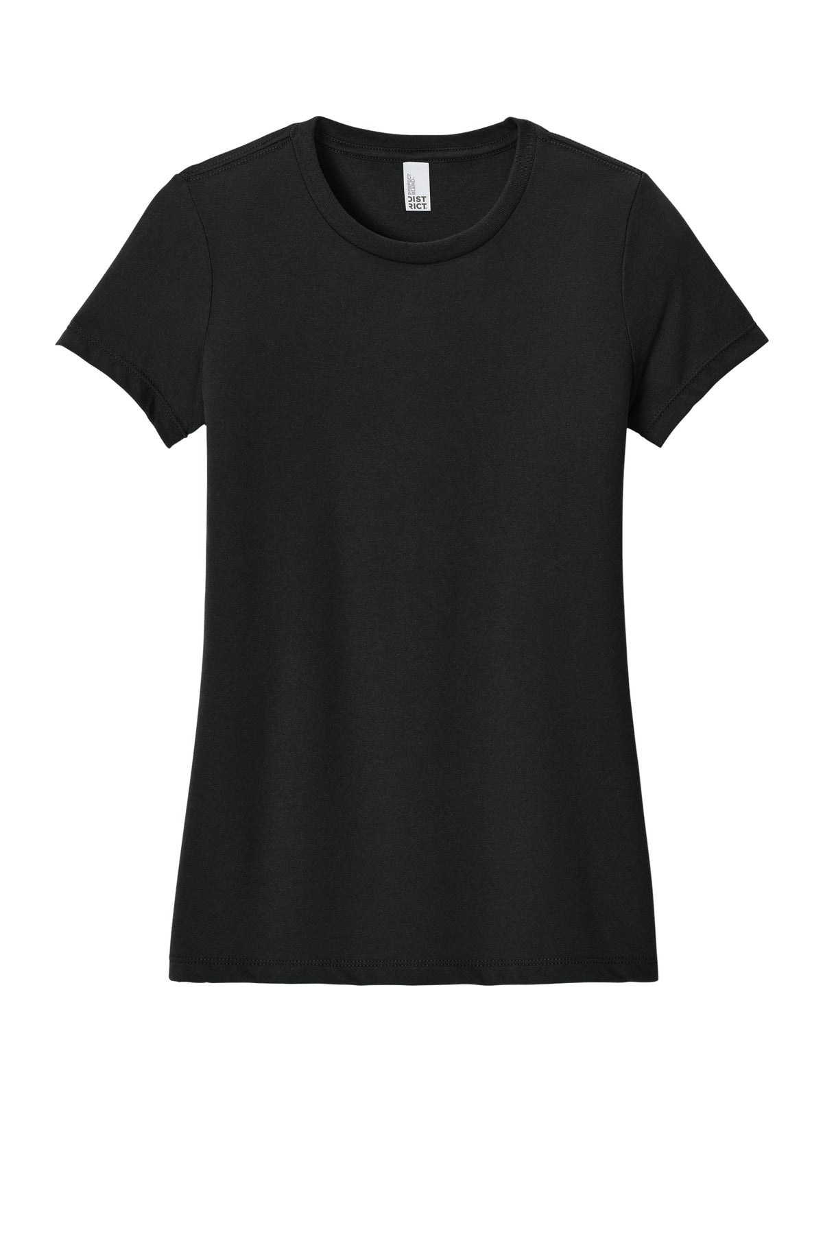 District Women's Perfect Blend CVC Tee DM108L Black