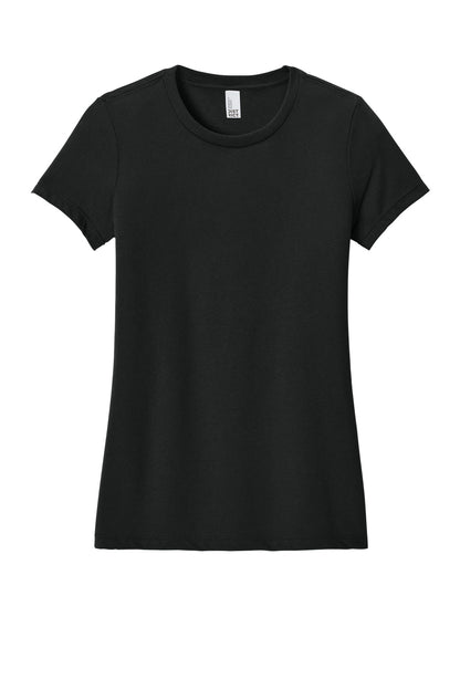 District Women's Perfect Blend CVC Tee DM108L Black