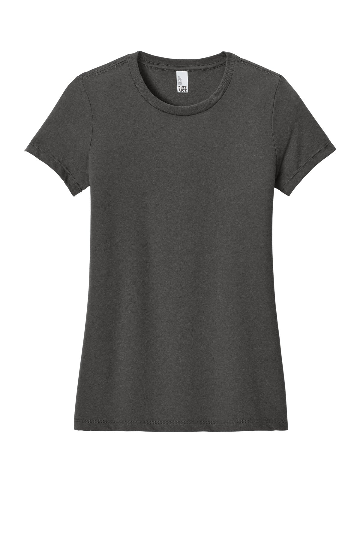 District Women's Perfect Blend CVC Tee DM108L Charcoal