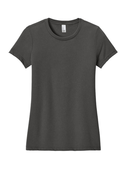 District Women's Perfect Blend CVC Tee DM108L Charcoal
