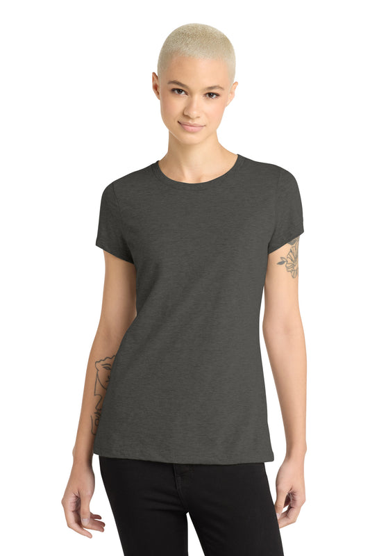 District Women's Perfect Blend CVC Tee DM108L Heathered Charcoal