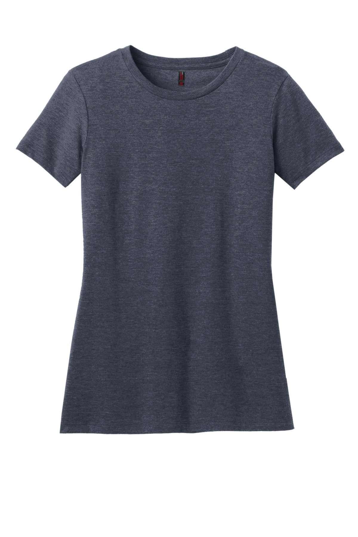 District Women's Perfect Blend CVC Tee DM108L Heathered Navy