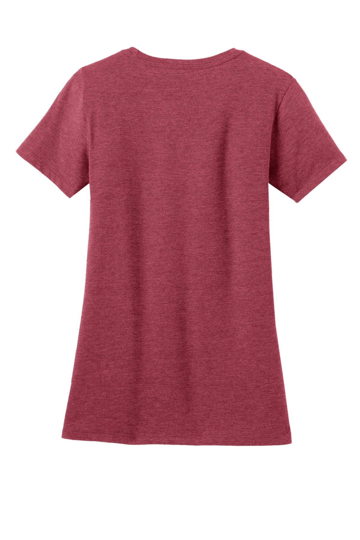 District Women's Perfect Blend CVC Tee DM108L Heathered Red