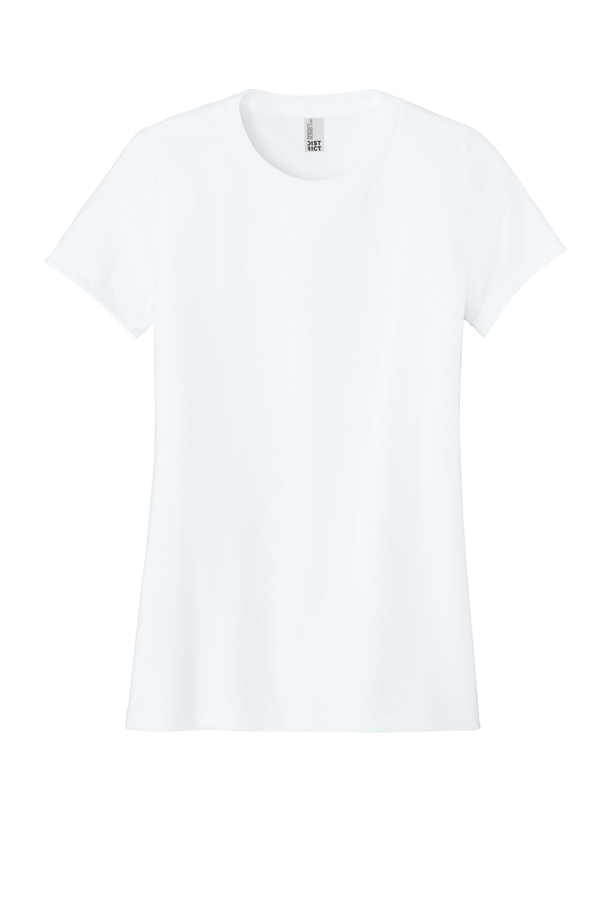 District Women's Perfect Blend CVC Tee DM108L White