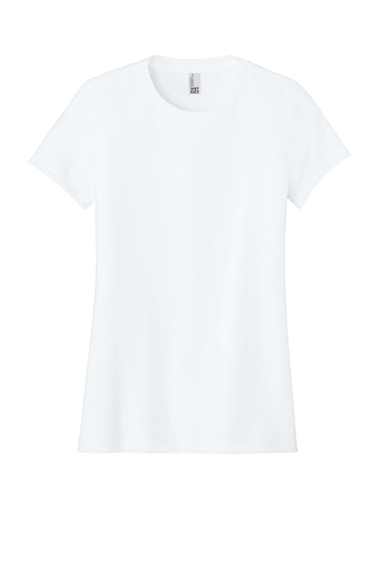 District Women's Perfect Blend CVC Tee DM108L White