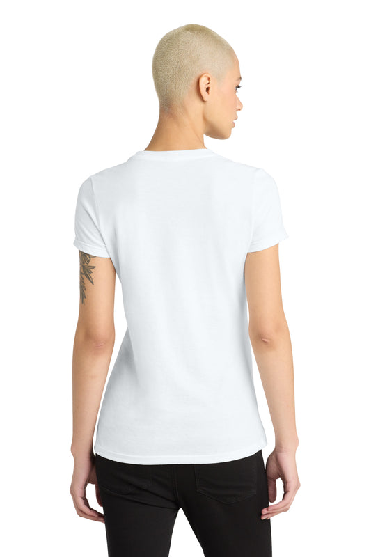 District Women's Perfect Blend CVC Tee DM108L White