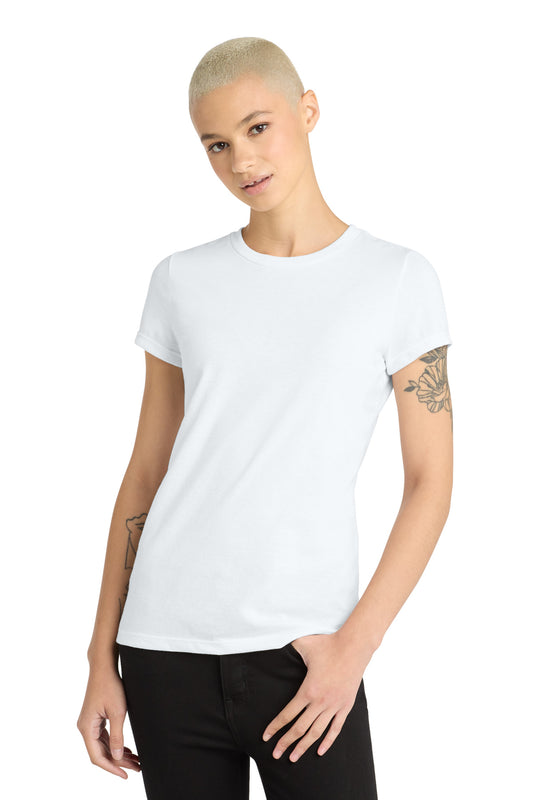 District Women's Perfect Blend CVC Tee DM108L White