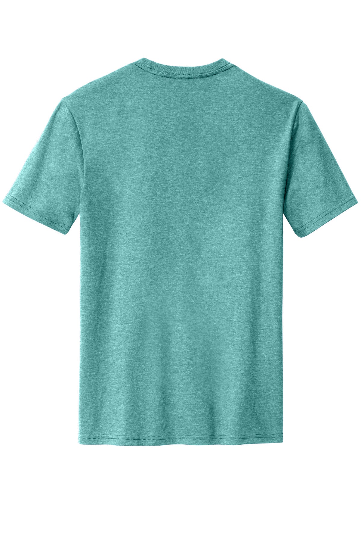 District Perfect Blend CVC Tee DM108 Heathered Eucalyptus Blue