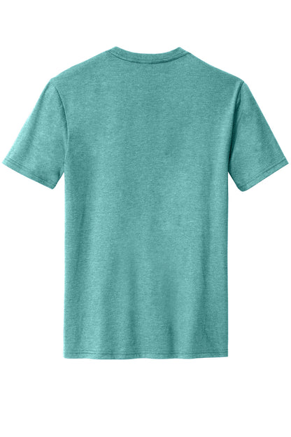 District Perfect Blend CVC Tee DM108 Heathered Eucalyptus Blue