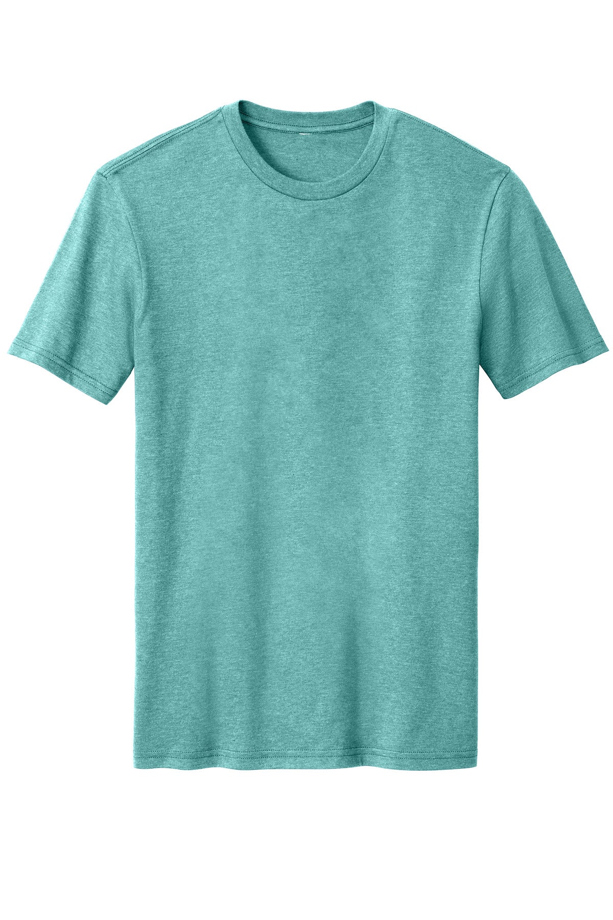 District Perfect Blend CVC Tee DM108 Heathered Eucalyptus Blue