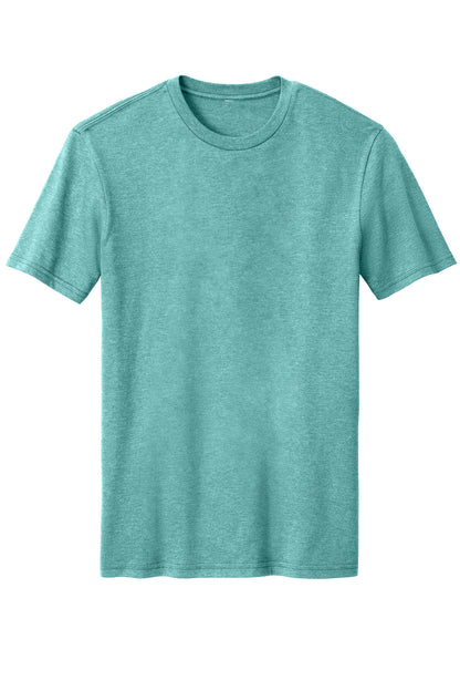 District Perfect Blend CVC Tee DM108 Heathered Eucalyptus Blue