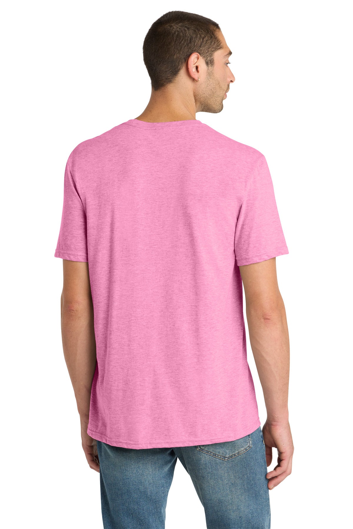 District Perfect Blend CVC Tee DM108 Awareness Pink Heather