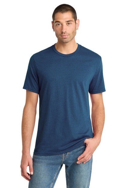 District Perfect Blend CVC Tee DM108 Deep Royal Fleck