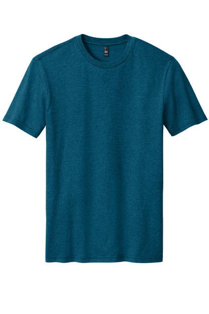 District Perfect Blend CVC Tee DM108 Deep Turquoise Fleck