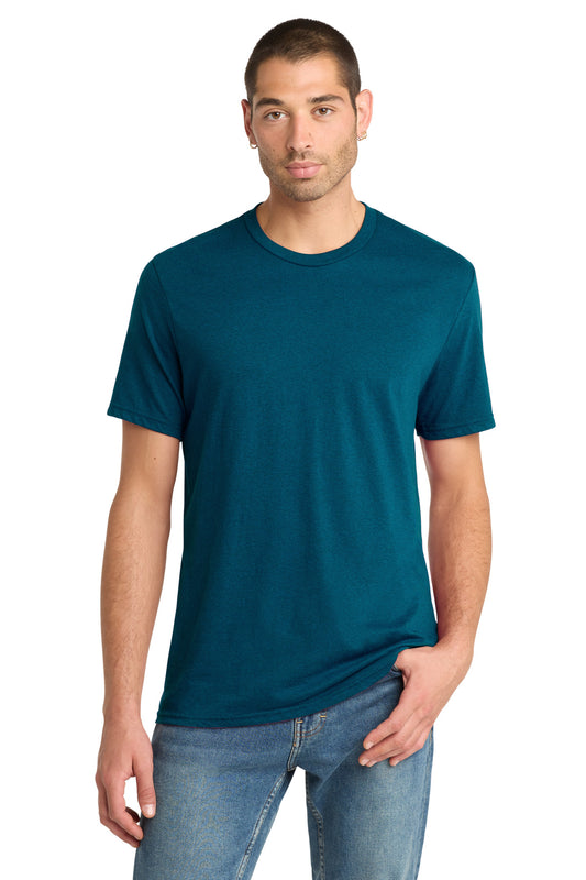District Perfect Blend CVC Tee DM108 Deep Turquoise Fleck