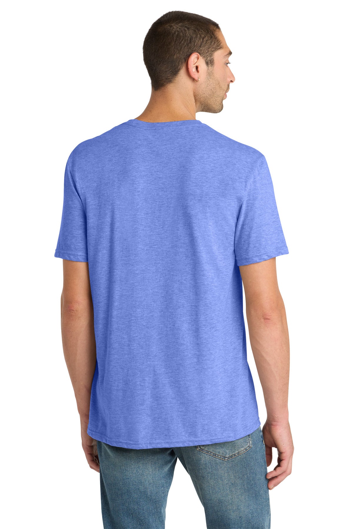 District Perfect Blend CVC Tee DM108 Electric Purple Heather