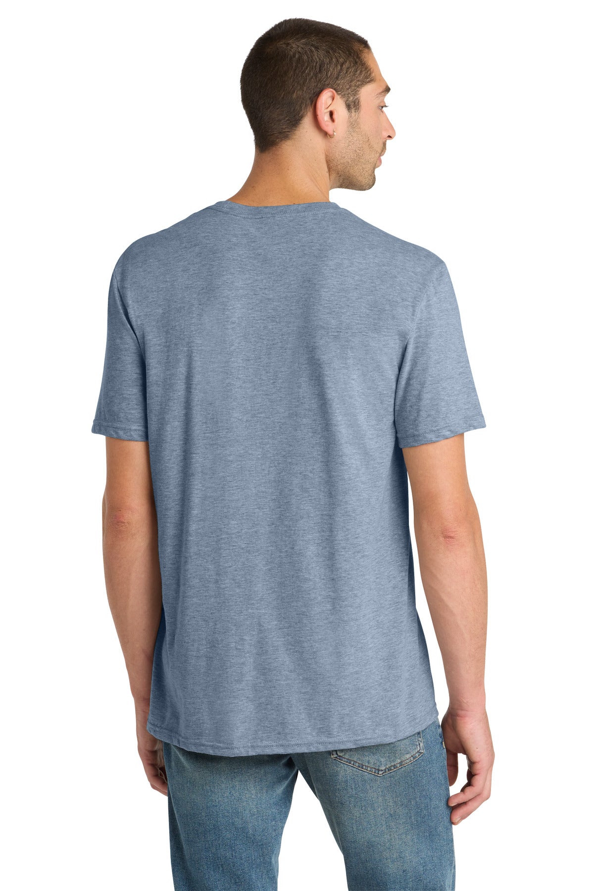 District Perfect Blend CVC Tee DM108 Flint Blue Heather