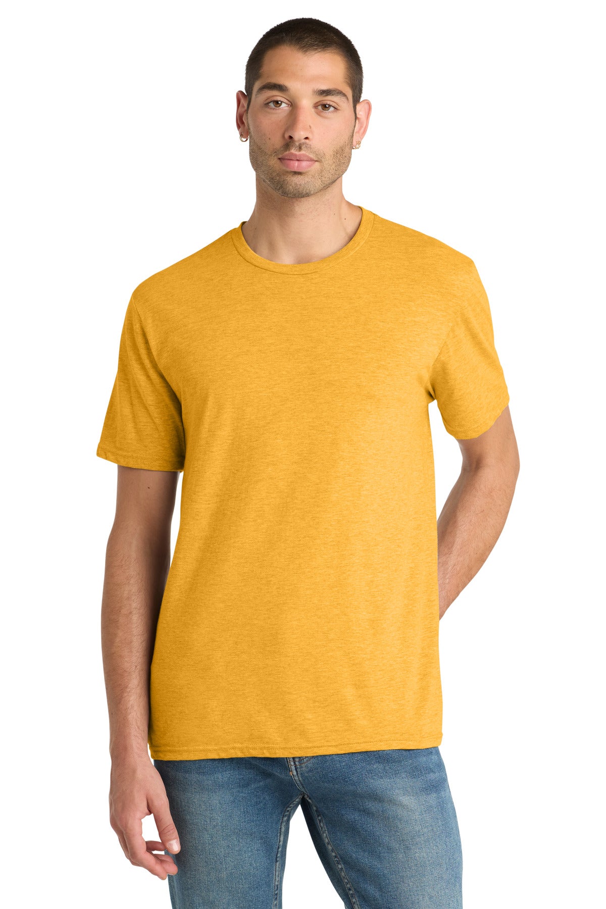 District Perfect Blend CVC Tee DM108 Gold Heather