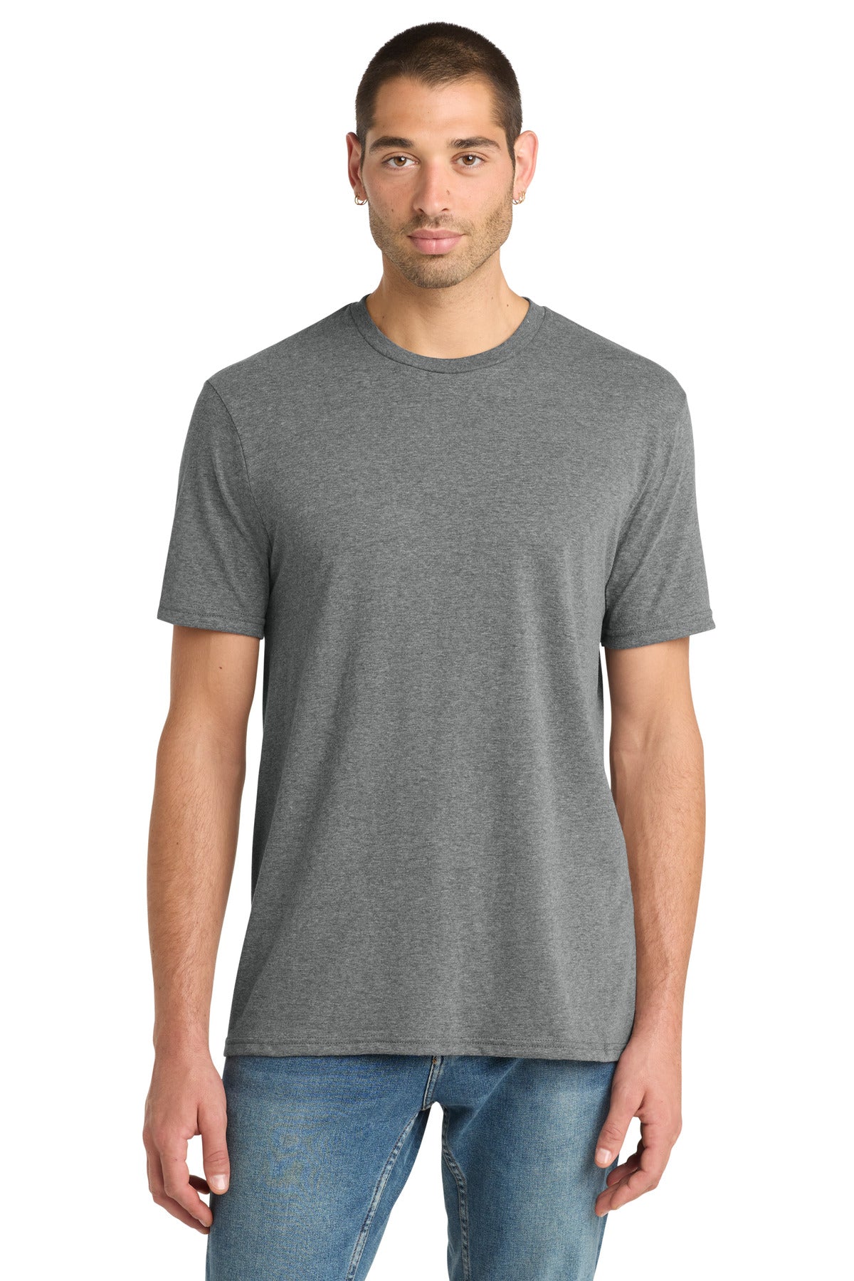 District Perfect Blend CVC Tee DM108 Grey Frost
