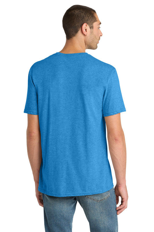 District Perfect Blend CVC Tee DM108 Heathered Bright Turquoise