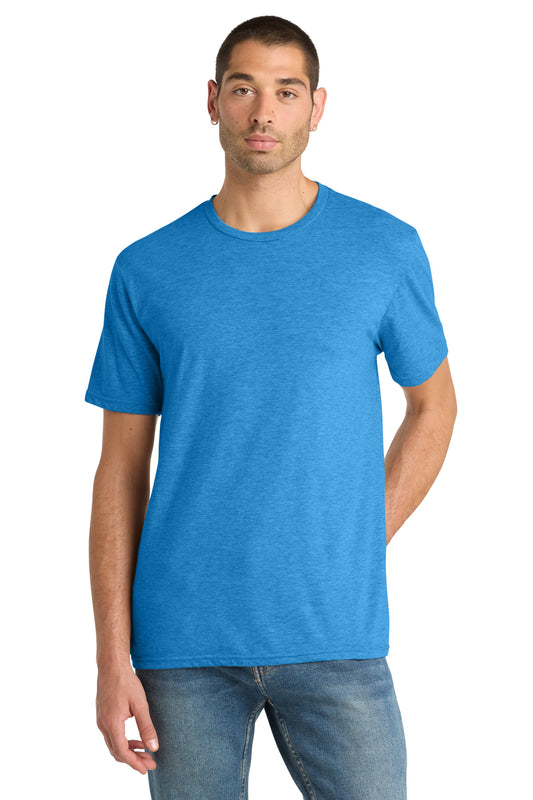 District Perfect Blend CVC Tee DM108 Heathered Bright Turquoise