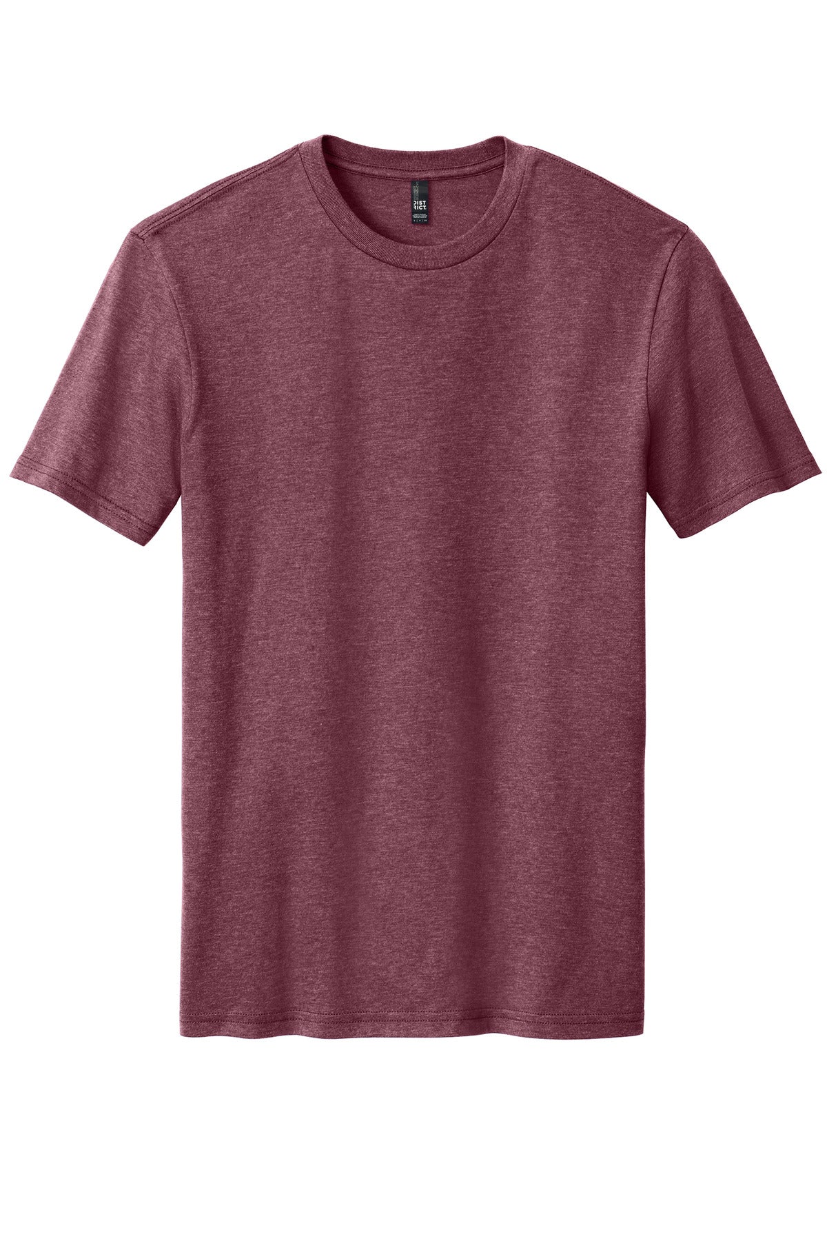 District Perfect Blend CVC Tee DM108 Heathered Cardinal