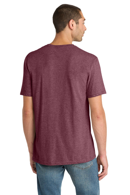 District Perfect Blend CVC Tee DM108 Heathered Cardinal