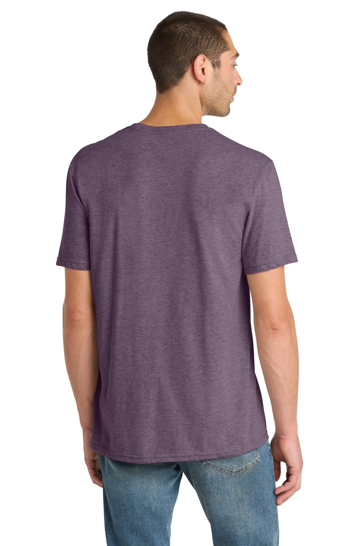 District Perfect Blend CVC Tee DM108 Heathered Eggplant