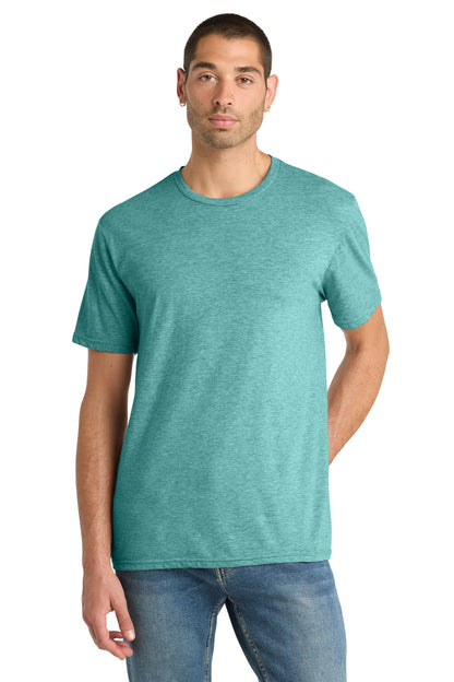District Perfect Blend CVC Tee DM108 Heathered Eucalyptus Blue