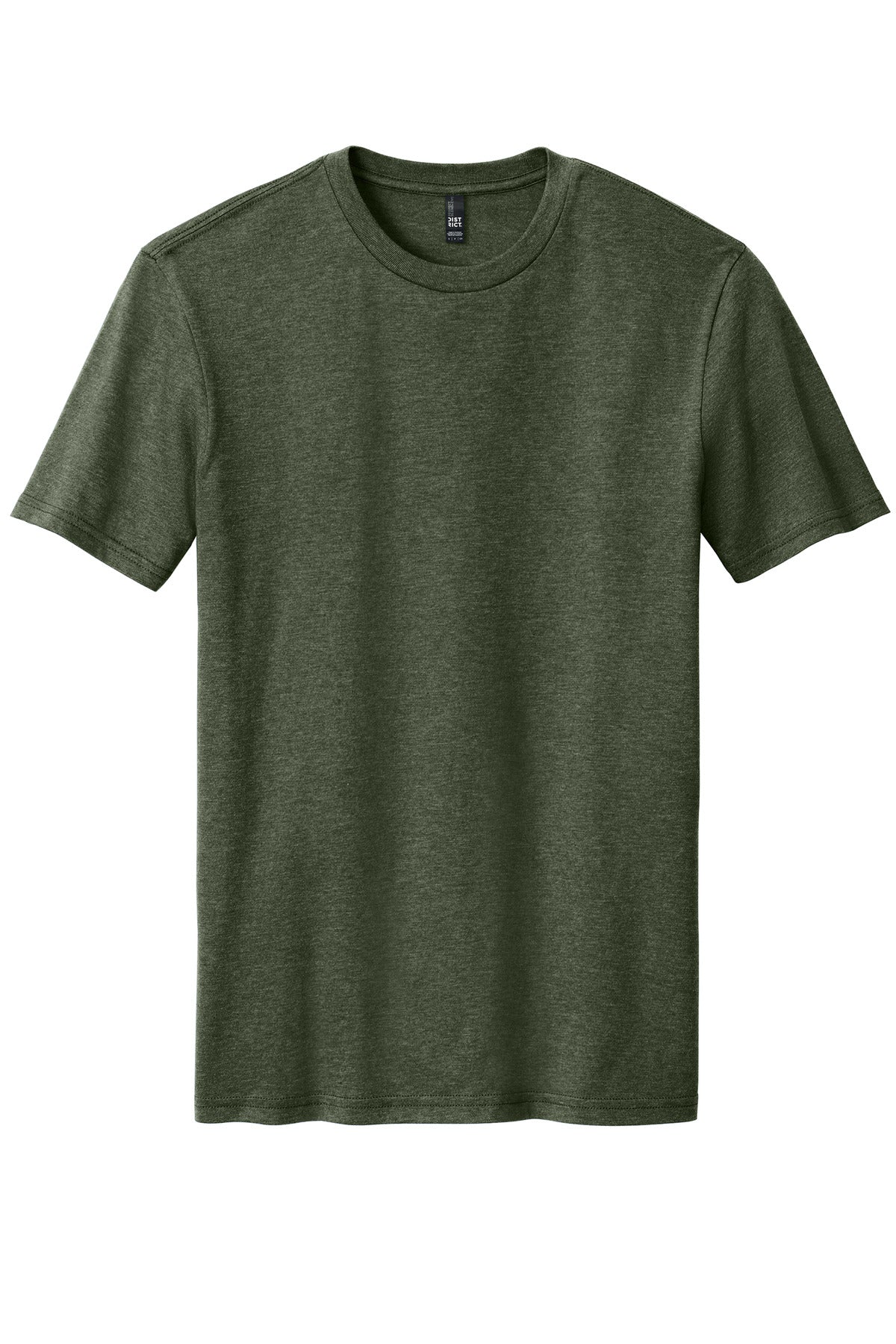 District Perfect Blend CVC Tee DM108 Heathered Forest Green