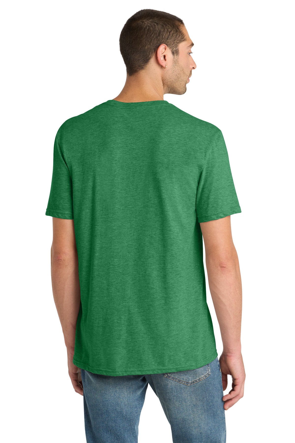 District Perfect Blend CVC Tee DM108 Heathered Kelly Green