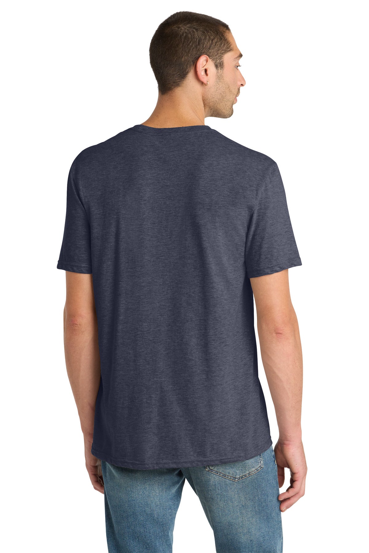 District Perfect Blend CVC Tee DM108 Heathered Navy