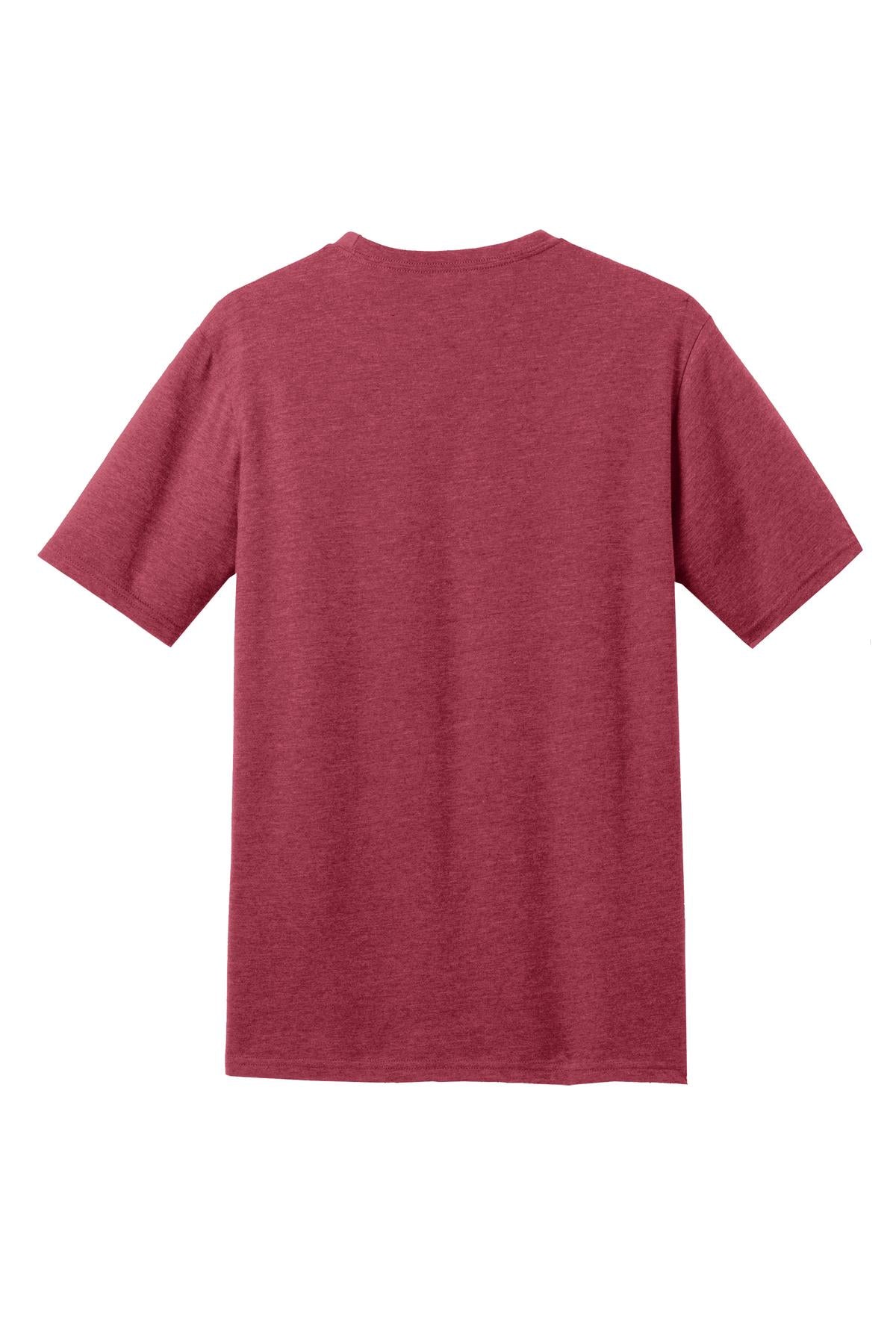 District Perfect Blend CVC Tee DM108 Heathered Red
