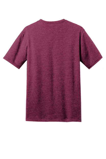 District Perfect Blend CVC Tee DM108 Raspberry Fleck