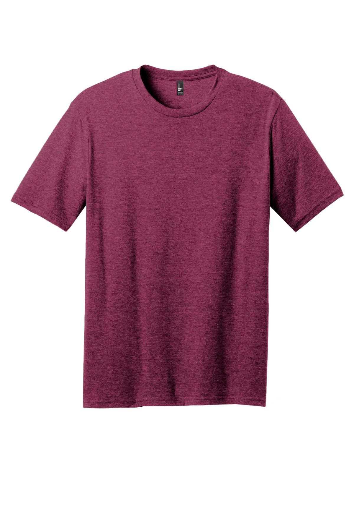 District Perfect Blend CVC Tee DM108 Raspberry Fleck