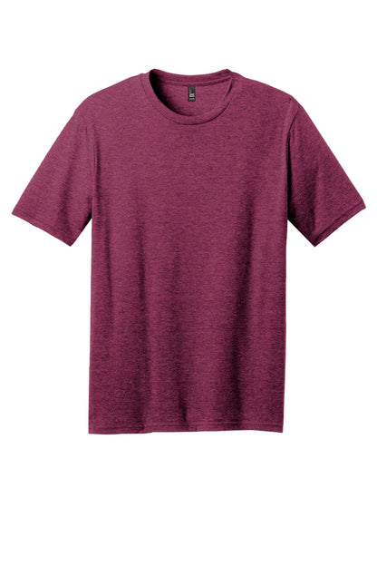District Perfect Blend CVC Tee DM108 Raspberry Fleck