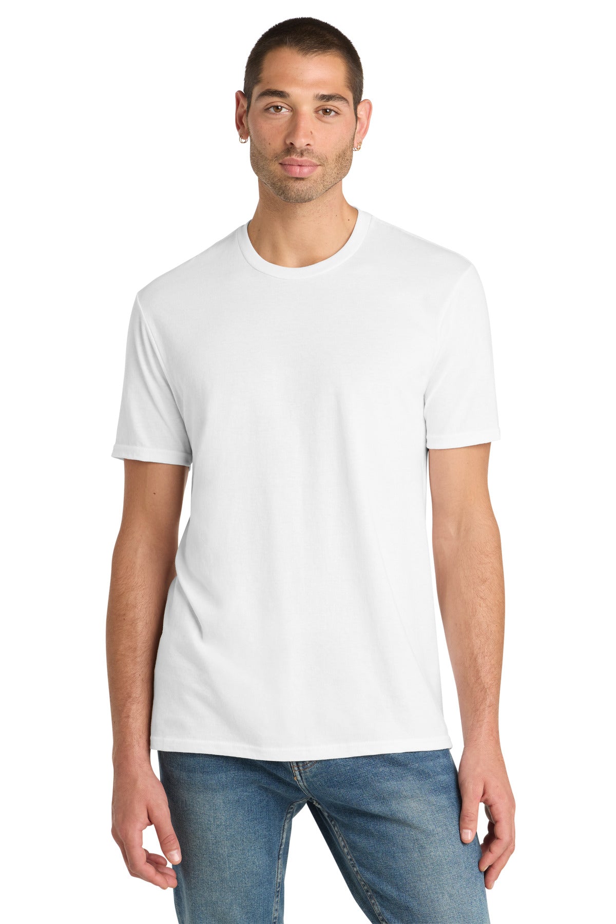 District Perfect Blend CVC Tee DM108 White