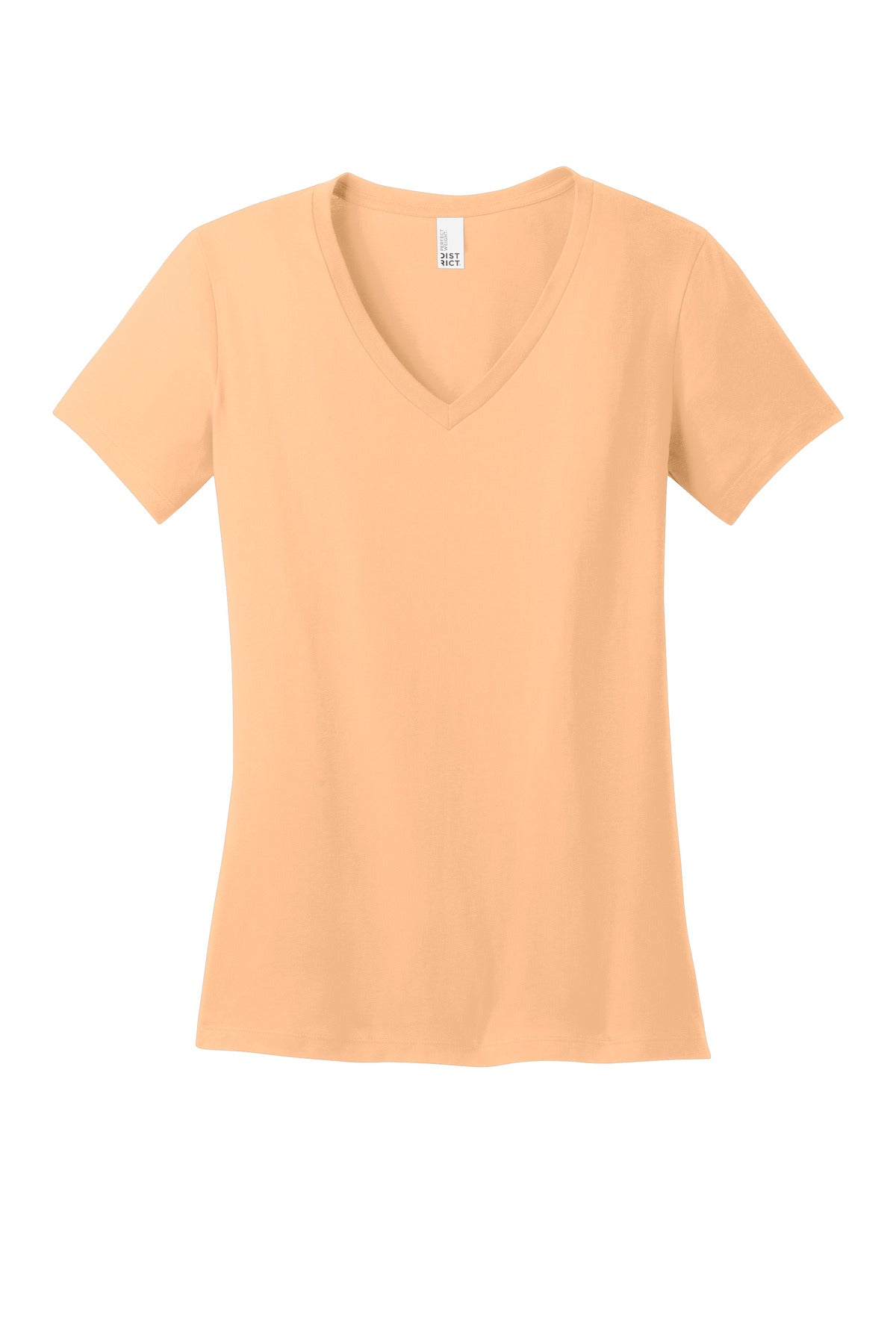 District - Women's Perfect Weight V-Neck Tee DM1170L Apricot