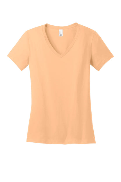 District - Women's Perfect Weight V-Neck Tee DM1170L Apricot