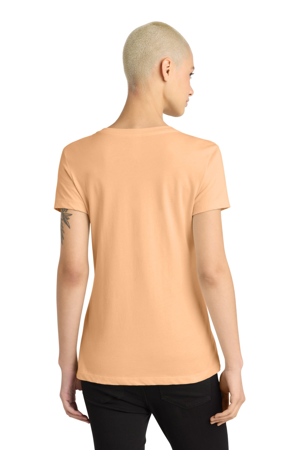 District - Women's Perfect Weight V-Neck Tee DM1170L Apricot