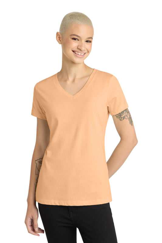 District - Women's Perfect Weight V-Neck Tee DM1170L Apricot