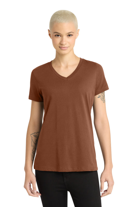 District - Women's Perfect Weight V-Neck Tee DM1170L Baked Clay