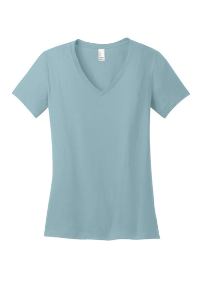 District - Women's Perfect Weight V-Neck Tee DM1170L Blue Fog