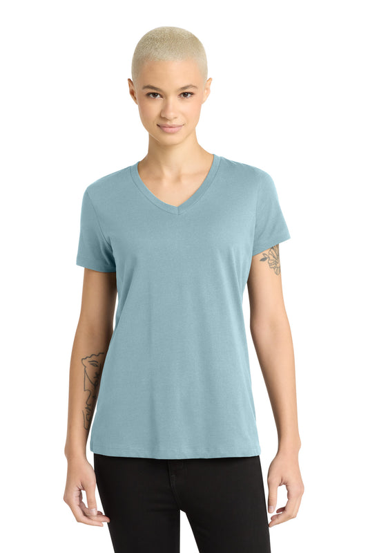 District - Women's Perfect Weight V-Neck Tee DM1170L Blue Fog