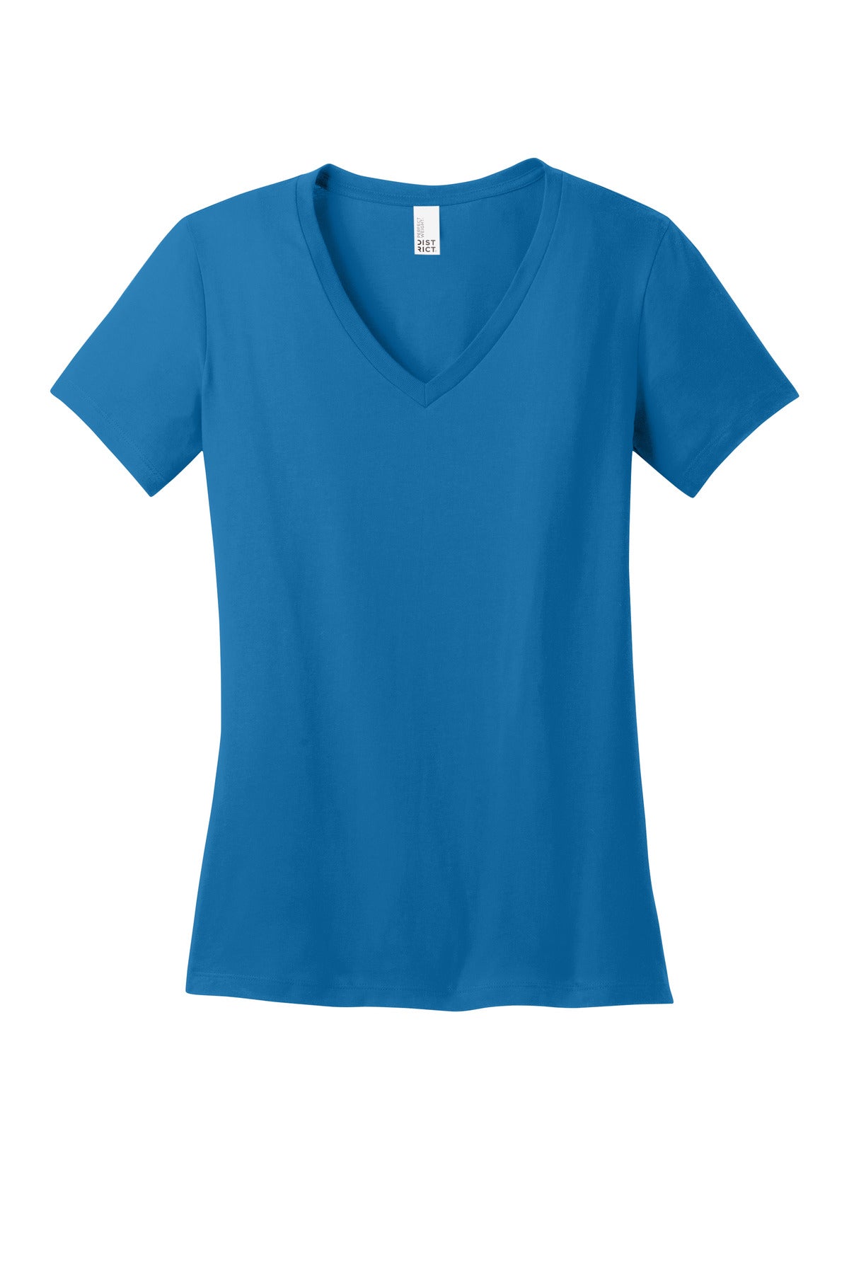 District - Women's Perfect Weight V-Neck Tee DM1170L Bright Blue