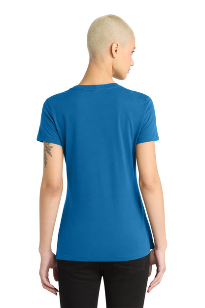 District - Women's Perfect Weight V-Neck Tee DM1170L Bright Blue