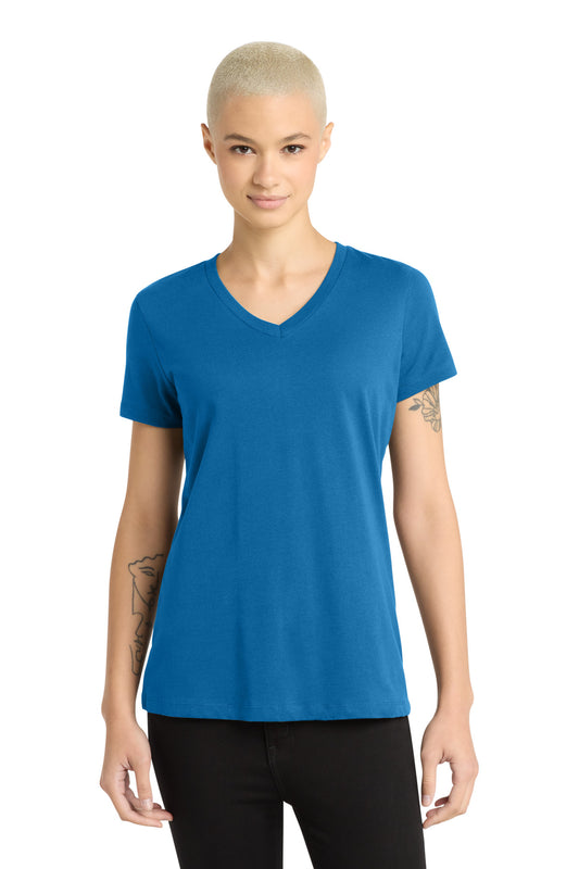 District - Women's Perfect Weight V-Neck Tee DM1170L Bright Blue