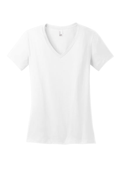 District - Women's Perfect Weight V-Neck Tee DM1170L Bright White