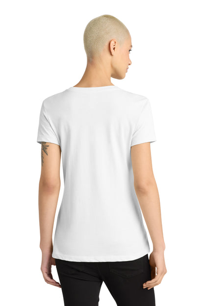District - Women's Perfect Weight V-Neck Tee DM1170L Bright White